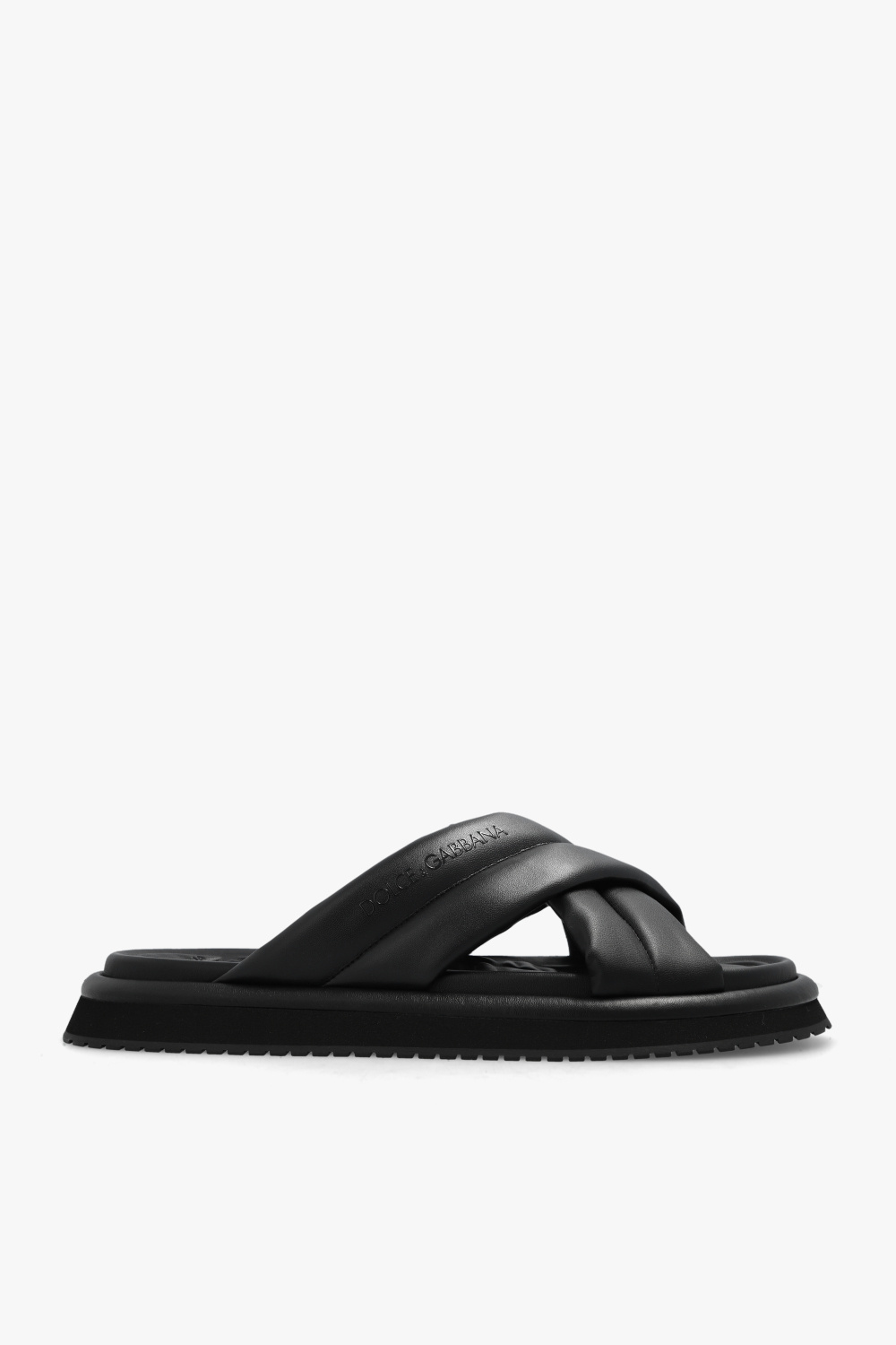 Black Slides with logo Dolce Gabbana Vitkac GB